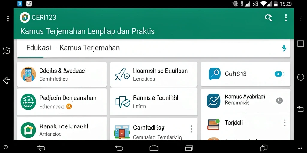 Tampilan antarmuka aplikasi CERI123 yang sederhana dan fungsional.
