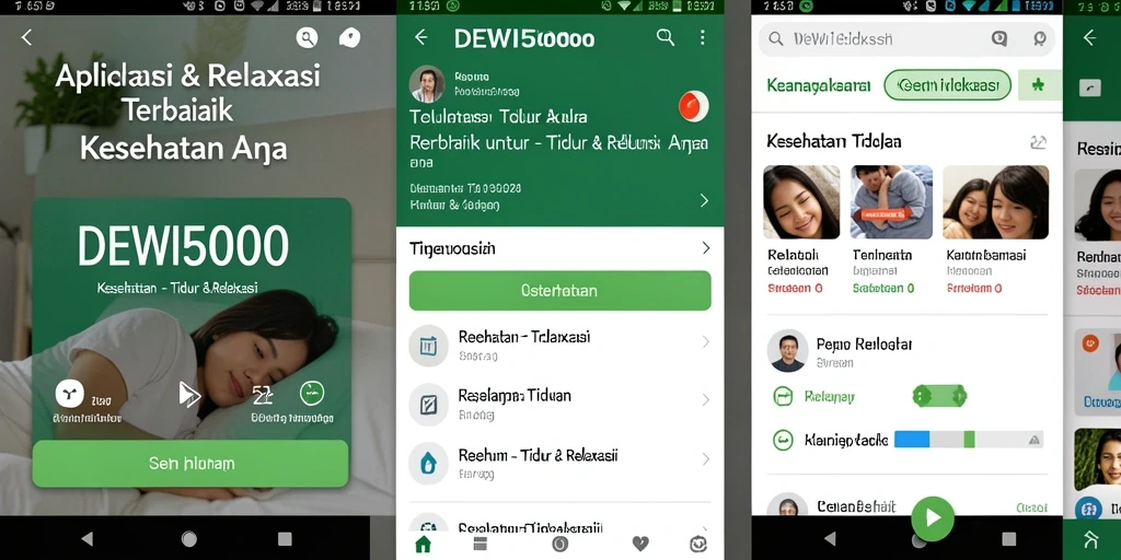 Antarmuka DEWI5000 yang nyaman untuk tidur dan relaksasi.
