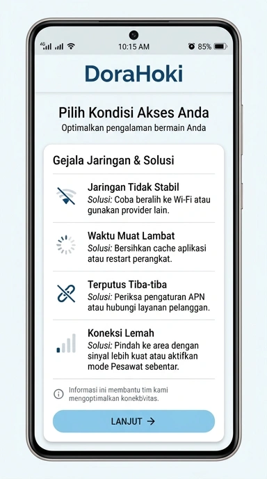Tampilan link alternatif dorahoki