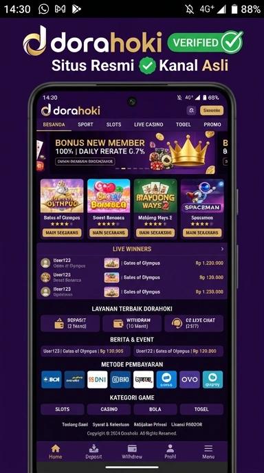 Tampilan kanal resmi dorahoki